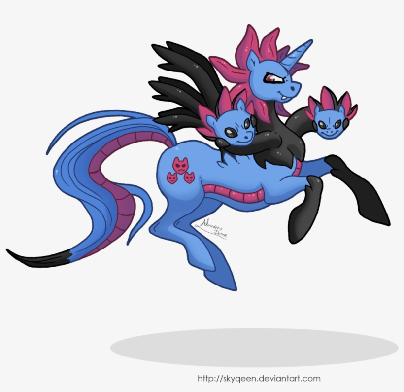 Mysweetqueen, Hydreigon, Pokémon, Ponified, Safe, Solo - Cartoon, transparent png download