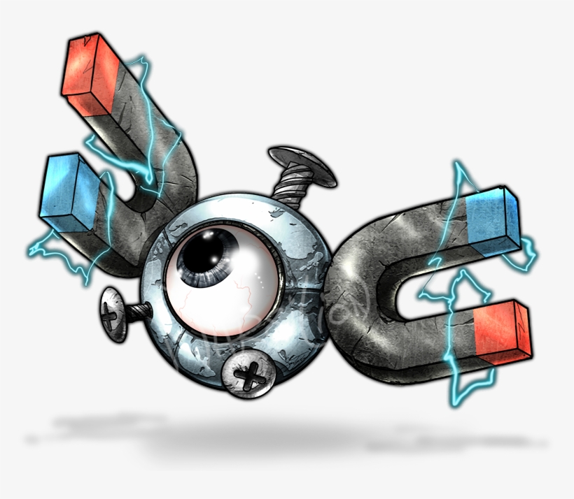 Magnemite, Magneton & Magnezone - Magnetite In Real Life Pokemon, transparent png download