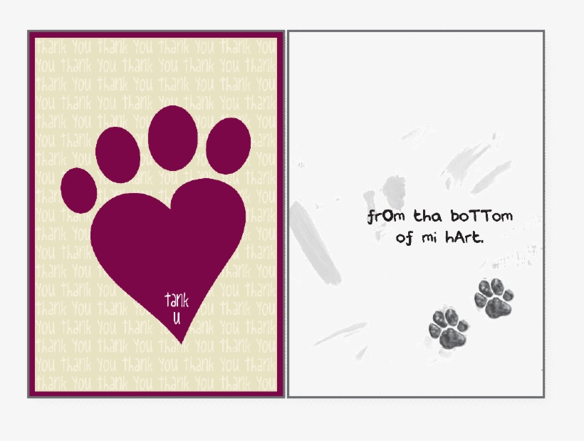Tank You From Tha Bottom Thank You Card - Thank You From My Heart, transparent png download