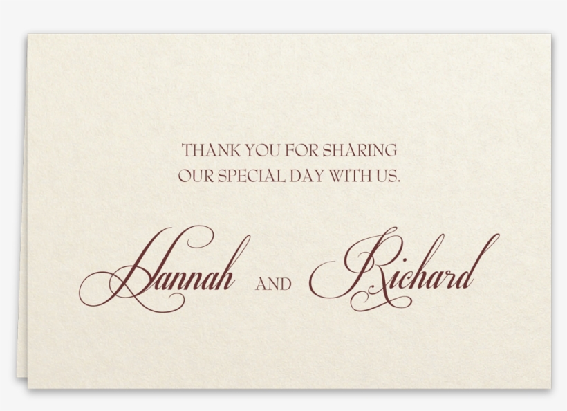 Thank You Card Corelli Suite - Corelli Suite, transparent png download