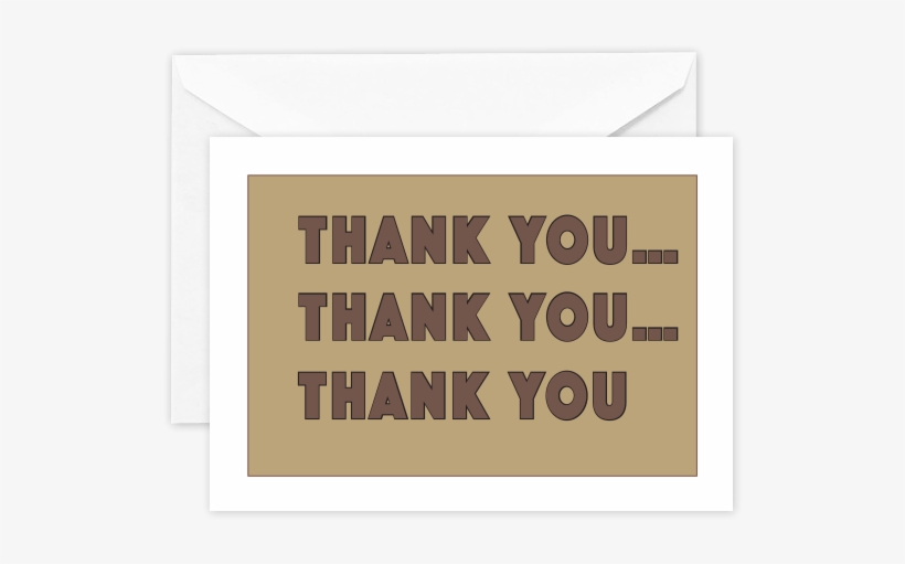 Thank You X - Greeting Card, transparent png download