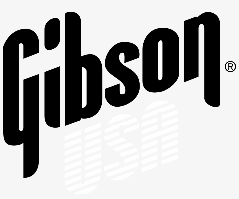 Gibson Usa Logo Black And White - Gibson Usa T Shirt, transparent png download
