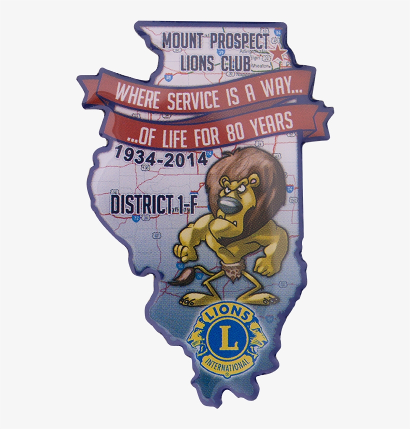Mount Prospect Lions Club 80th Pin - Lions Club International, transparent png download