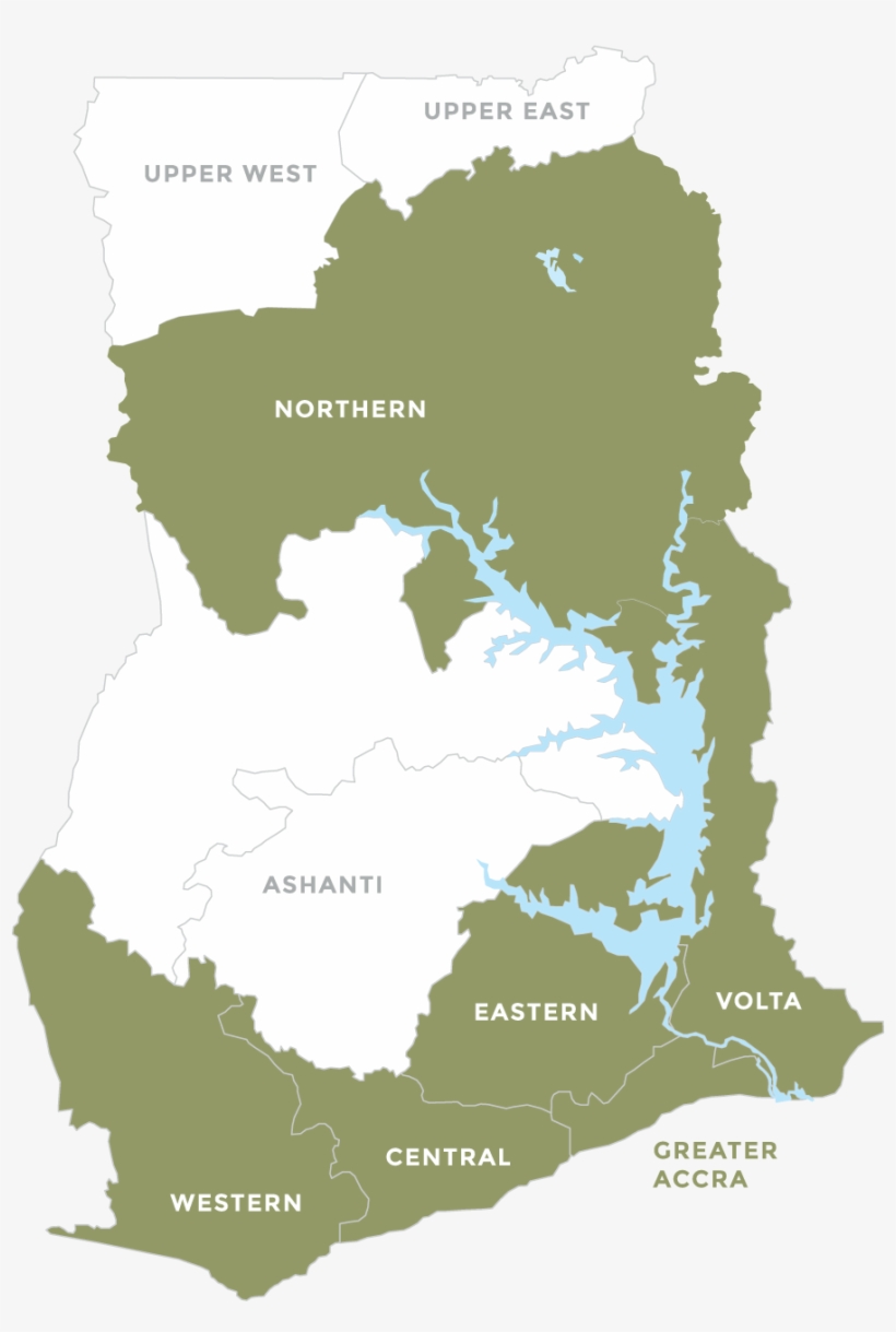 No R Thern V O L T A E A S Tern Central We S Tern - Ghana Flag, transparent png download