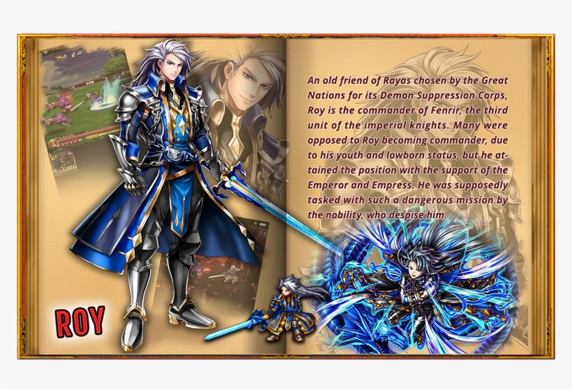 With Rayas From Their Childhood - Grand Summoners Roy, transparent png download