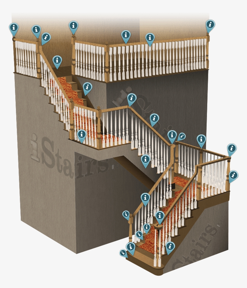 Blank Staircase Diagram For Stair Terminologies - Sacramento Stair Company, transparent png download