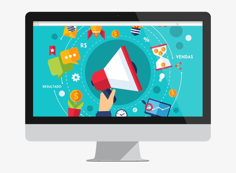 Computador Marketing, transparent png download