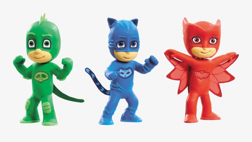 Plasticine Softeez Pj Masks Figures In Cdu - Plasticine Figures, transparent png download