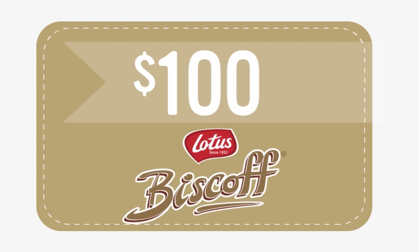 $100 Gift Card To Shopbiscoff - Lotus Biscoff Creamy European Cookie Spread 14.1 Oz, transparent png download