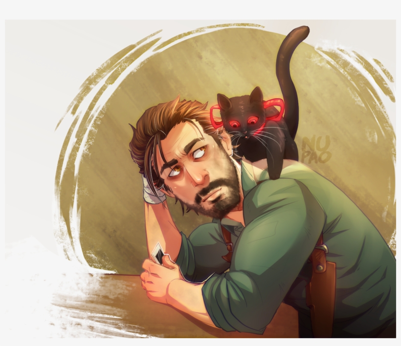 “hey Kitty ” Sebastian Castellanos From The Evil Within - Sebastian Castellanos Fanart, transparent png download