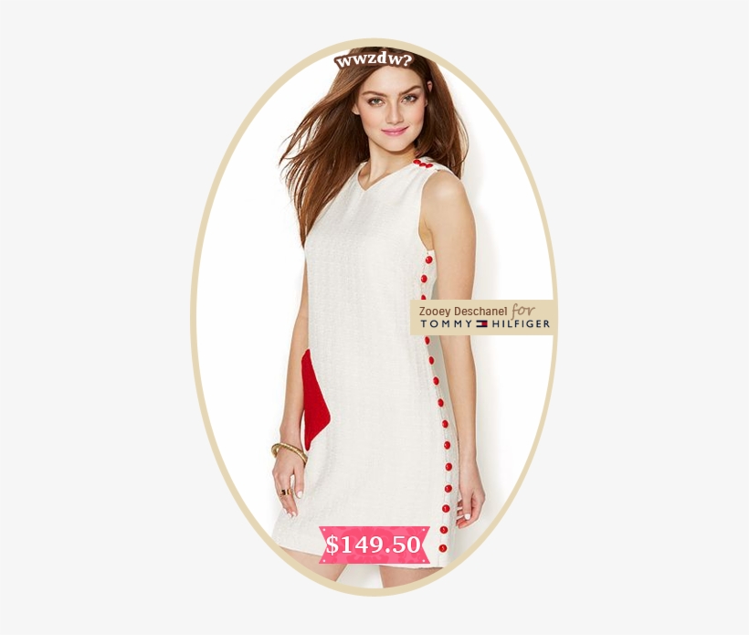Sleeveless Button-detail Colorblocked Shift By Zooey - Label, transparent png download