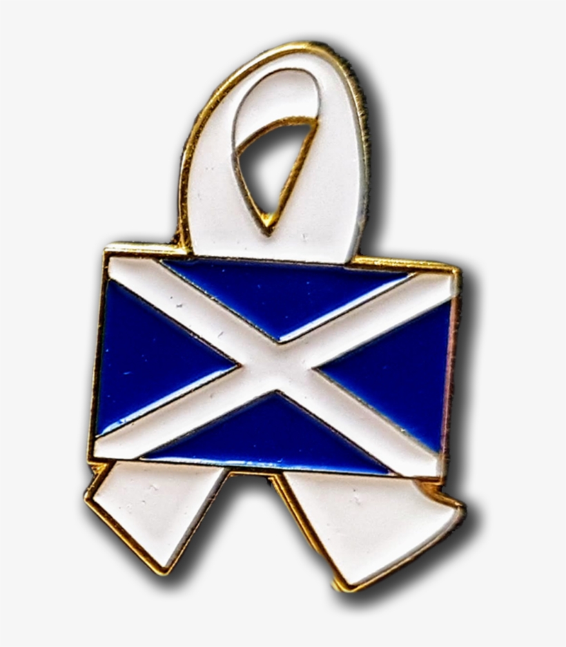 Scottish Flag Enamel Badge, transparent png download