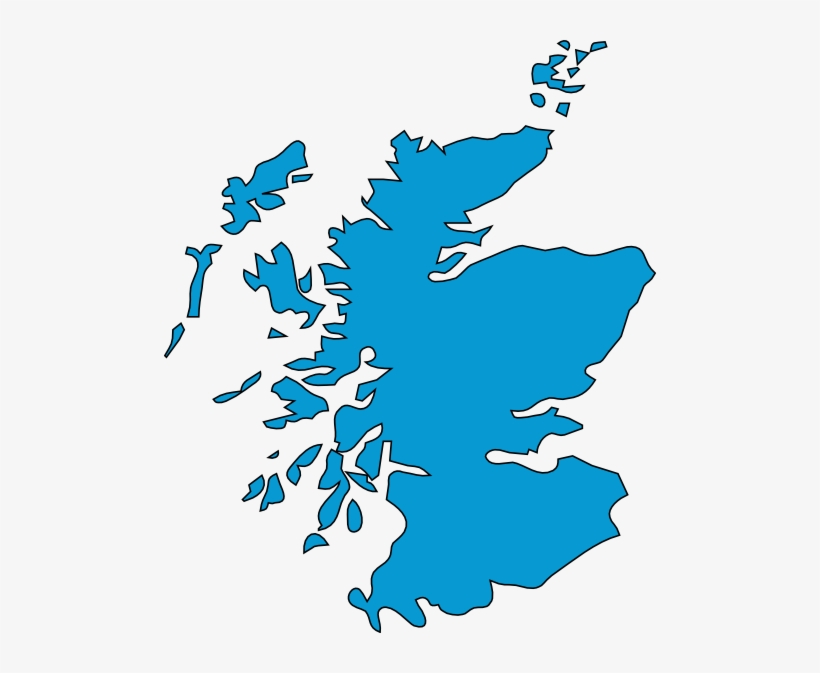 Outline Of Scotland - Scotland Clip Art, transparent png download