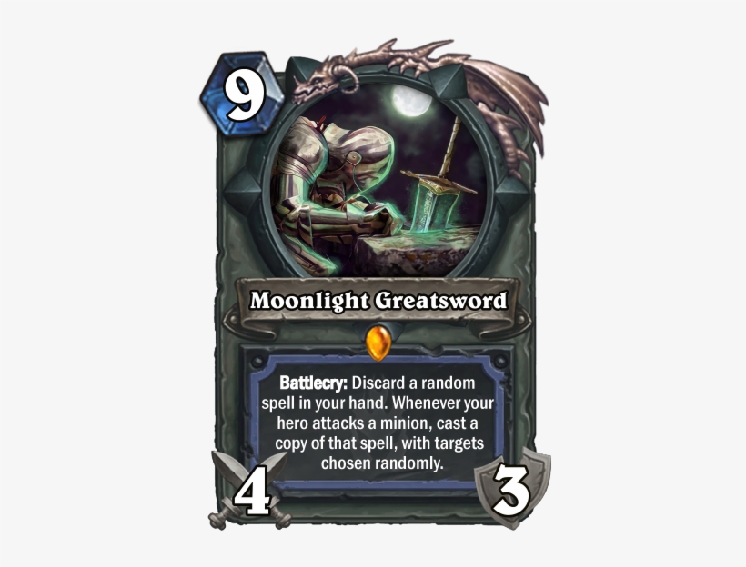 Since This Greatsword Is In So Many Games, Why Not - Hearthstone Un Goro Cards, transparent png download