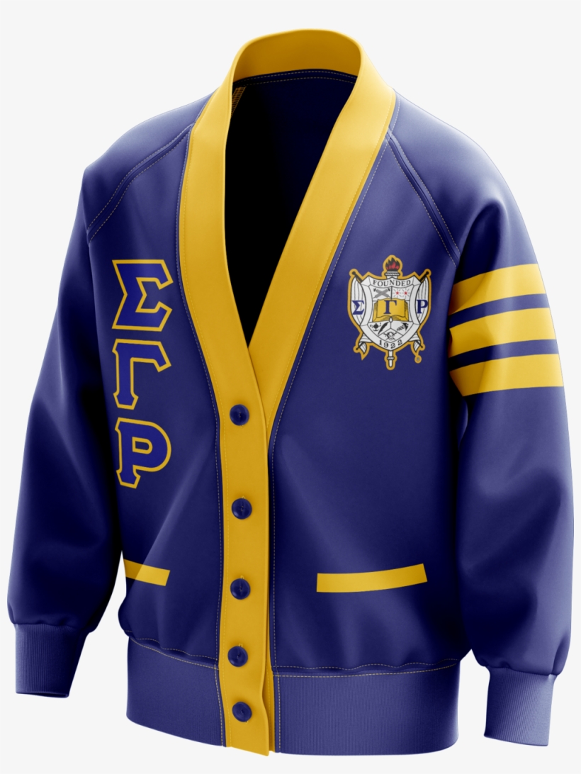 Sigma Gamma Rho Striped Cardigan, transparent png download
