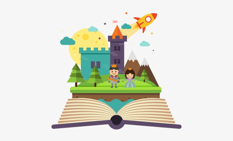 Tarina Es La Aplicación Para Tablets Con La Que Niños - Free Clipart Fairy Tale Book Transparent, transparent png download