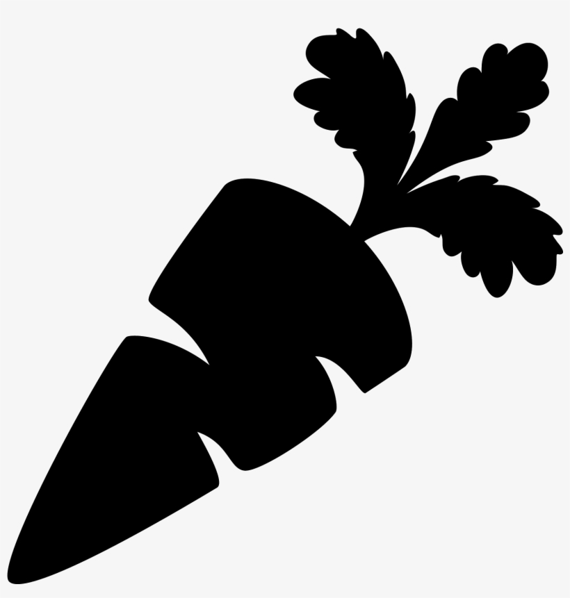 It's A Drawing Of A Carrot With A Bushy Top - Carrot Icon, transparent png download
