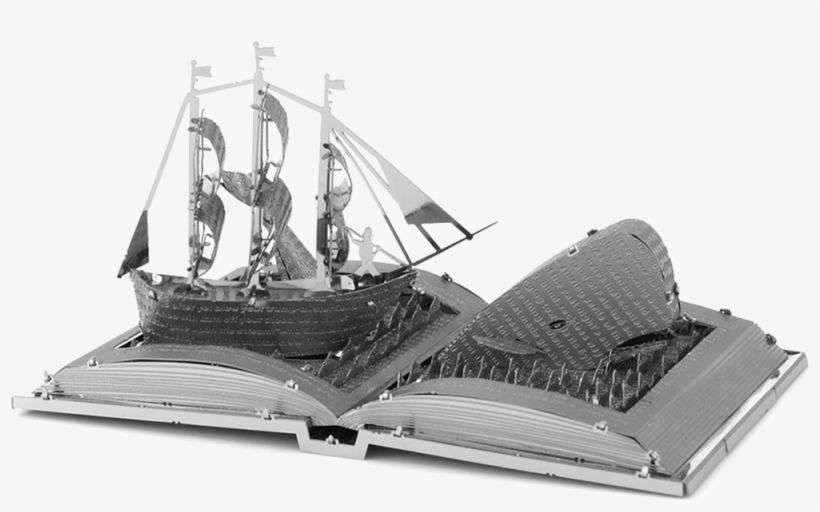 Libro Abierto, Moby Dick - Fascinations Metal Earth Moby Dick Book Sculpture 3d, transparent png download