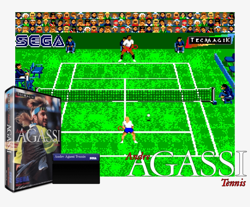 Andre Agassi Tennis Sega Master System - Andre Agassi Tennis, transparent png download