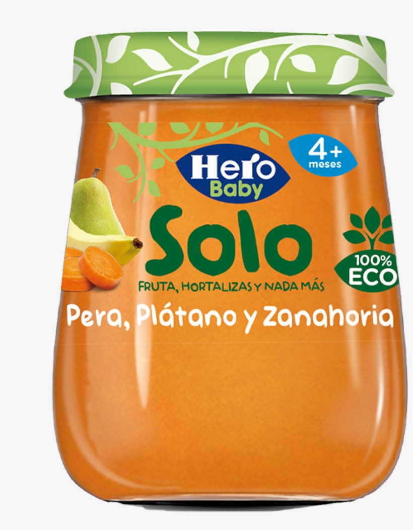 Solo Pera, Plátano Y Zanahoria - Hero Solo, transparent png download