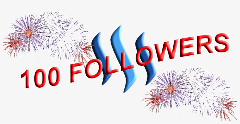 100 Followers Steemit, transparent png download