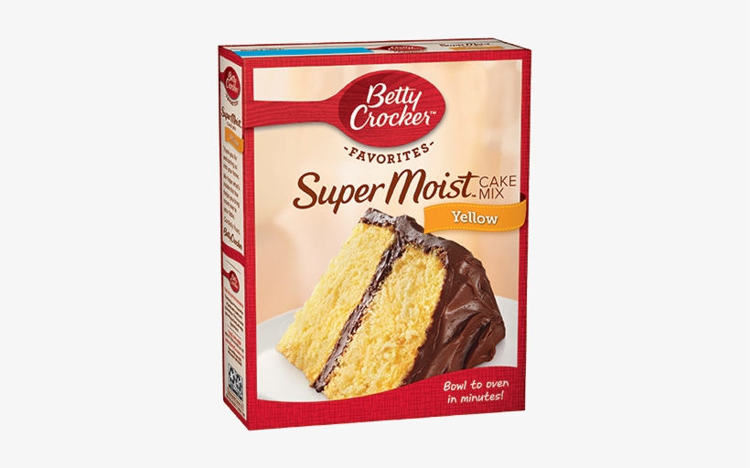 Supermoist® Yellow Cake Mix - Betty Crocker Yellow Cake Mix, transparent png download