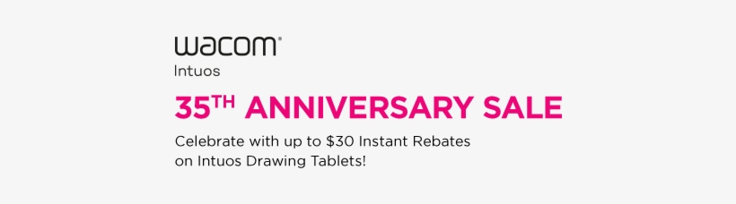 Wacom 35th Anniversary Sale Celebrate With Up To $30 - Lilac, transparent png download