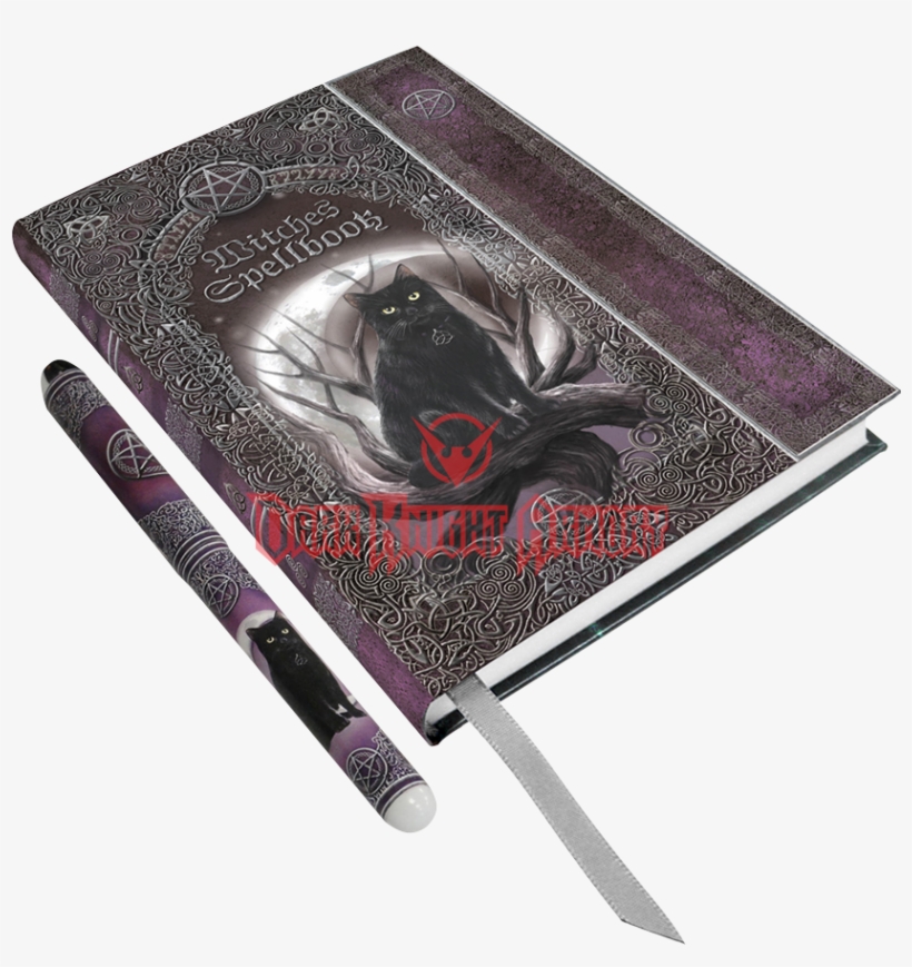 Black Cat Embossed Spell Book With Pen - Luna Lakota Notitieboek Met Pen, transparent png download