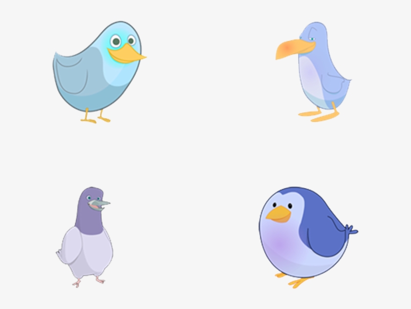 Cute Bird Icon Design - Portable Network Graphics, transparent png download
