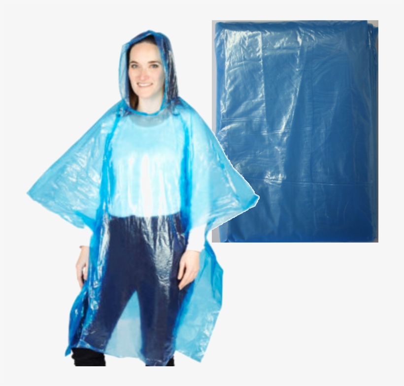 Adult Blue Rain Poncho Box Of - Blue Rain Poncho, transparent png download