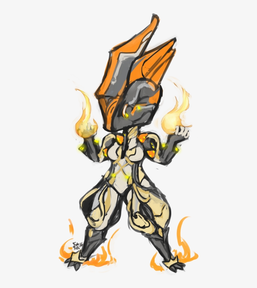 @perverted Weeaboo Swan “maybe Ember From Warframe - Illustration, transparent png download