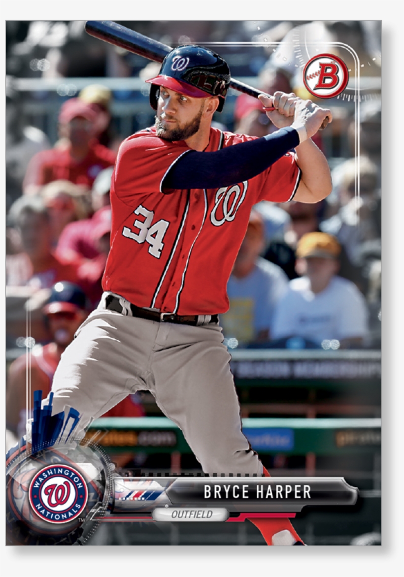 Bryce Harper 2017 Bowman Baseball Veterans And Rookies - Washington Nationals, transparent png download