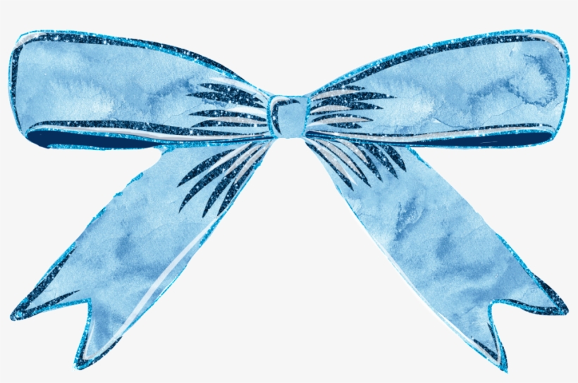 Blue Bow Free Texture Png - Blue, transparent png download