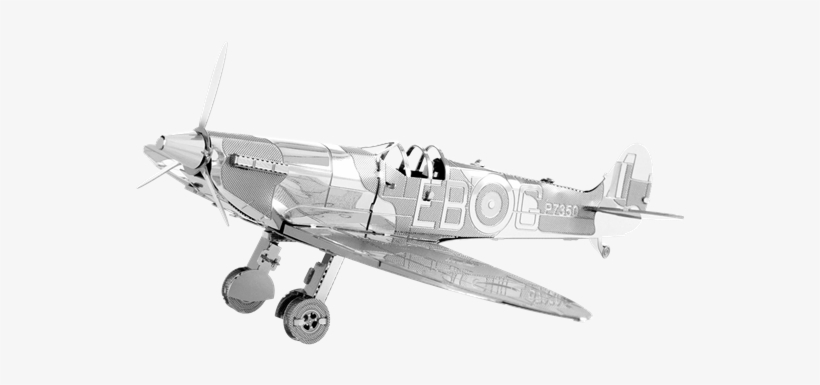 Metal Earth Aviation - Metal Earth Supermarine Spitfire Model, transparent png download