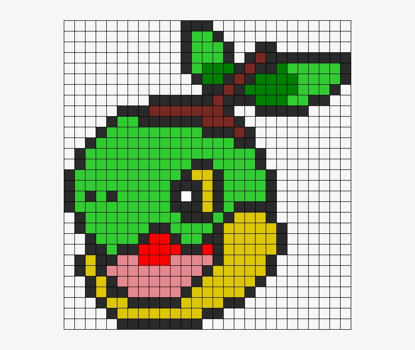 Turtwig Perler Bead Pattern / Bead Sprite - Pixel Jellyfish Gif, transparent png download