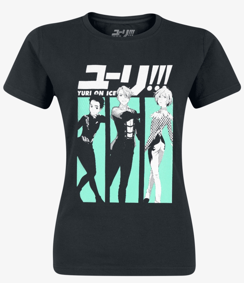 Null Yuri On Ice Characters Black T-shirt 355945 Mydaxcp - Yuri On Ice Shirt, transparent png download