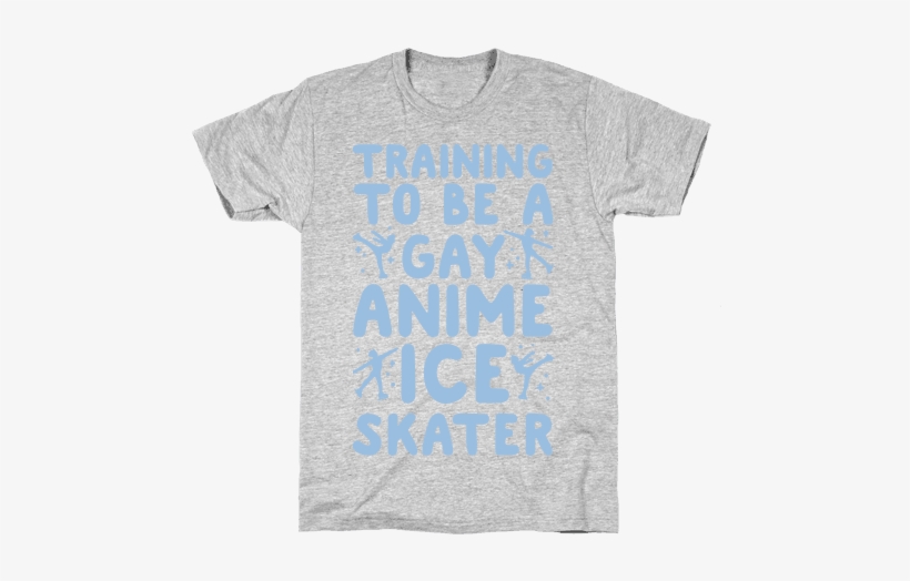Training To Be A Gay Anime Ice Skater White Print Mens - If You Walk A Mile In My Shoes T-shirt: Funny T-shirt, transparent png download