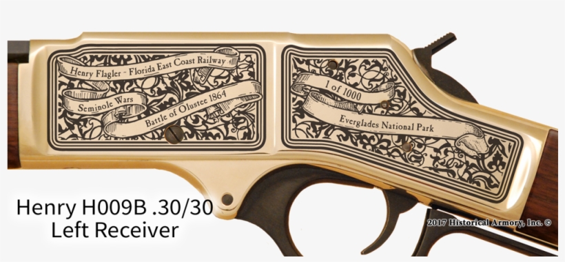 Florida State Pride Engraved Rifle - Uss Texas Henry Rifle, transparent png download