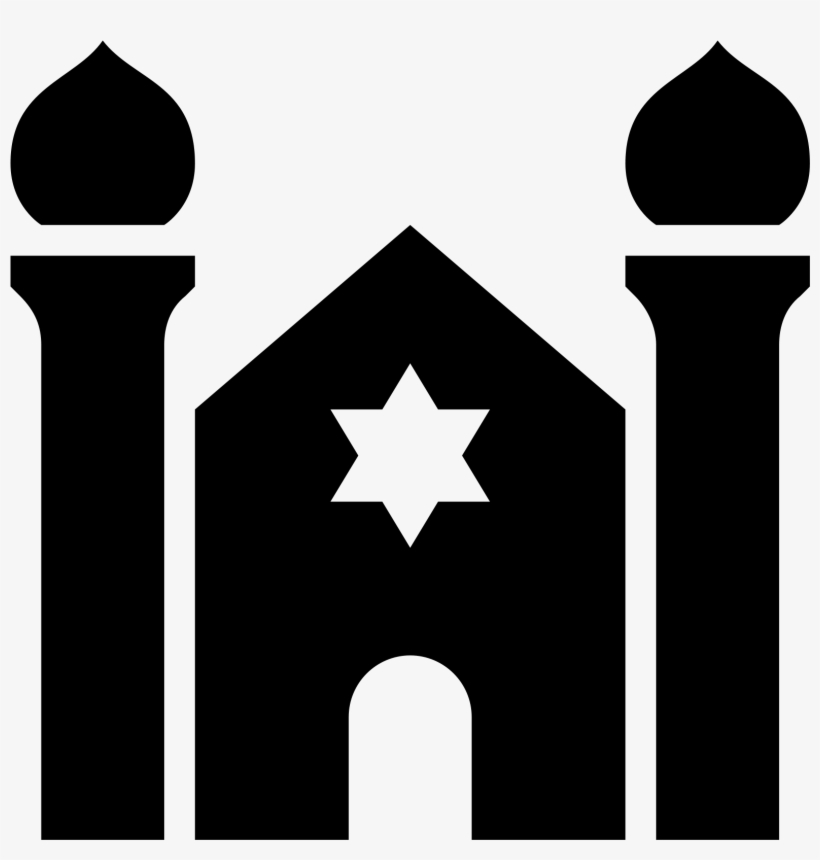 This Particular Icon Has A Triangular Shaped Top With - Synagogue, transparent png download