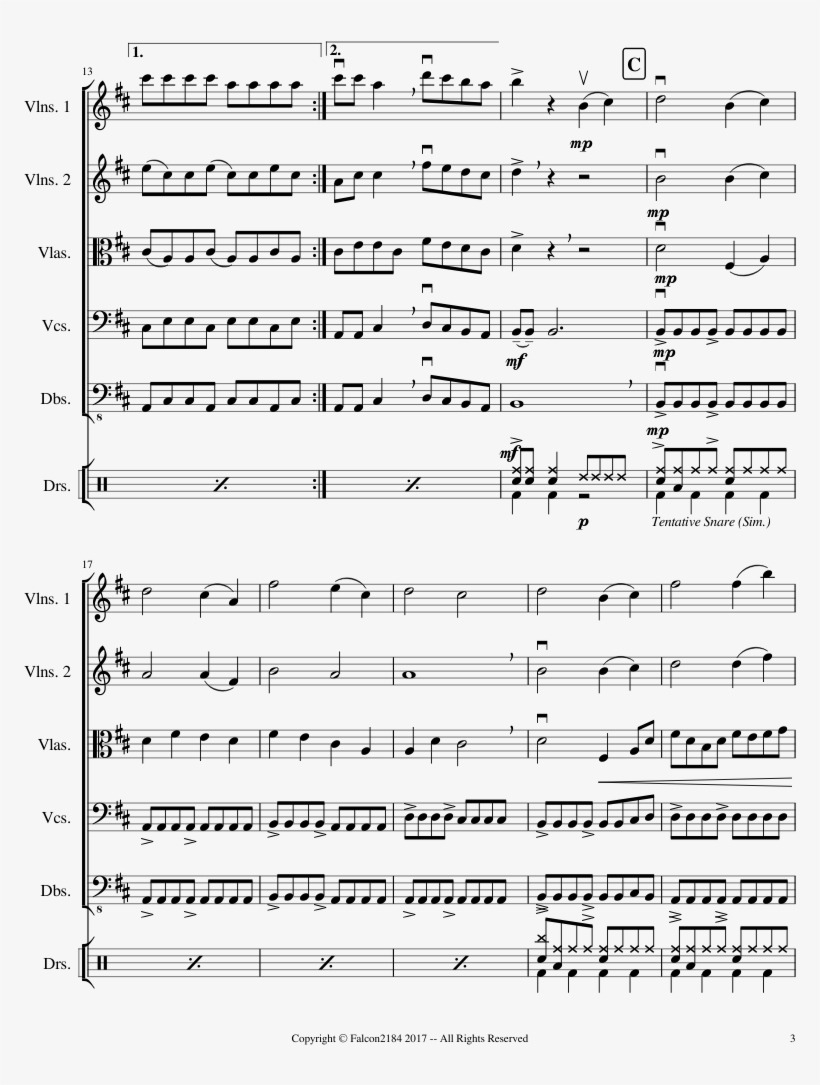 The Quest For The Lost Donut Sheet Music Composed By - Sheet Music, transparent png download