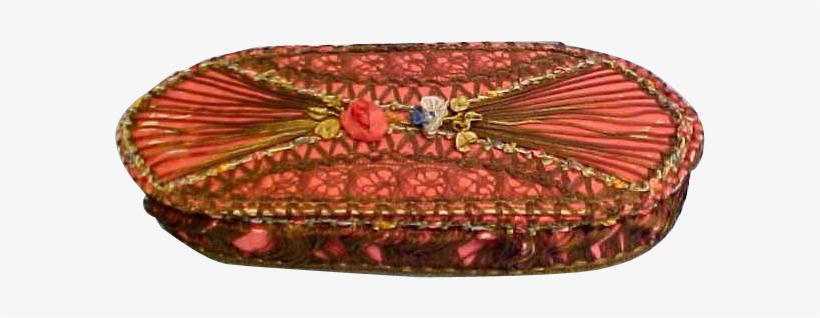 A Beautiful Piece Metallic Lace And Metallic String-trim, - Handbag, transparent png download