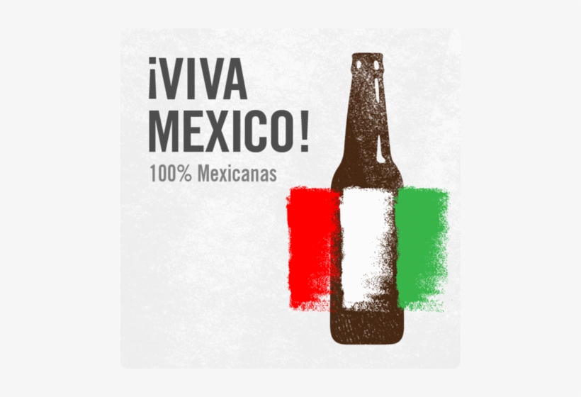 ¡viva Mexico - Glass Bottle, transparent png download