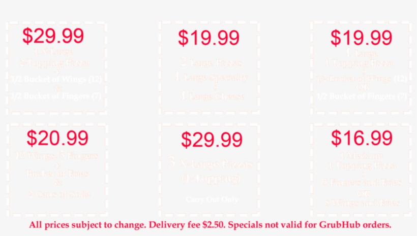 Coupons - Tropicana Pizza, transparent png download