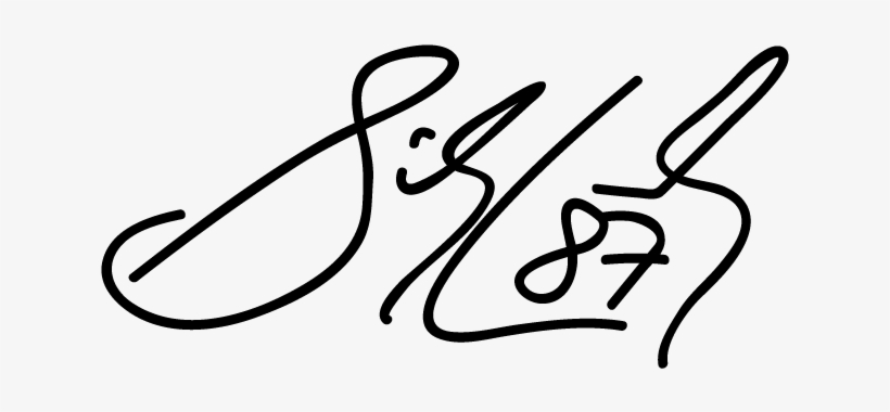 Life Changing - Sidney Crosby's Signature, transparent png download