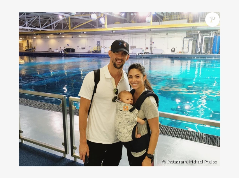 Michael Phelps Com A Mulher, Nicole Johnson, E O Filho - Nicole Johnson And Michael Phelps Wedding, transparent png download