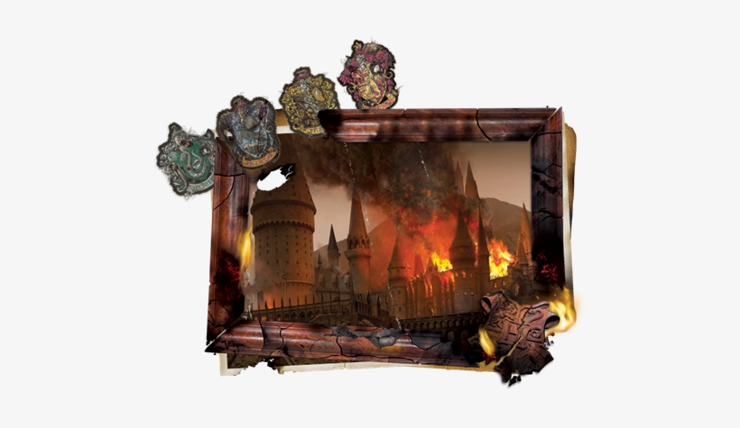 Col Hog01 Degd Hpe7b - Harry Potter | Gryffindor Crest - Destroyed Large Tote, transparent png download