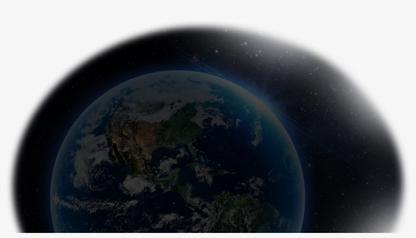 Retweet - Full Earth Showing North And South America Rolled Canvas, transparent png download
