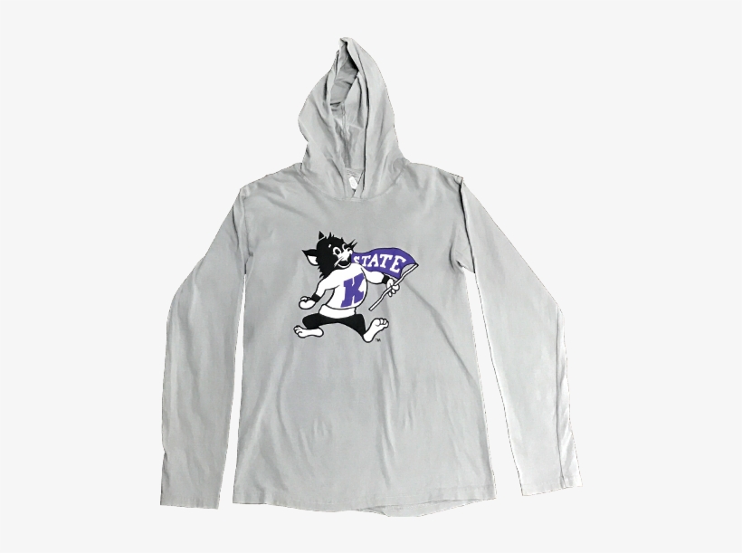 K-state Willie The Wildcat Logo Comfort Colors Hooded - Logo Chairs Ncaa Doubleheader Backsack; Kansas State, transparent png download