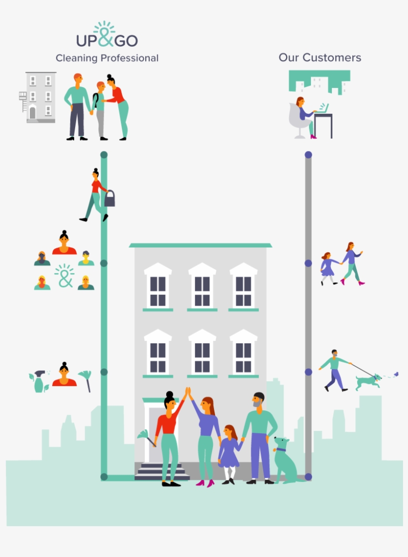An Illustration Graphic Showing Community Connection - Cleaner, transparent png download