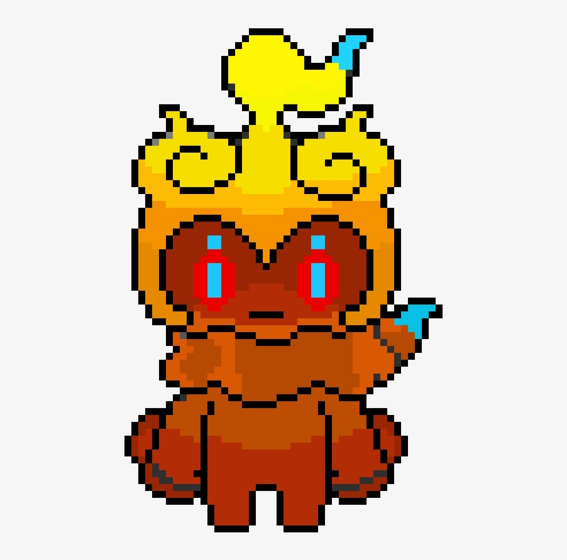 Fire Marshadow - Marshadow Pixel Art, transparent png download